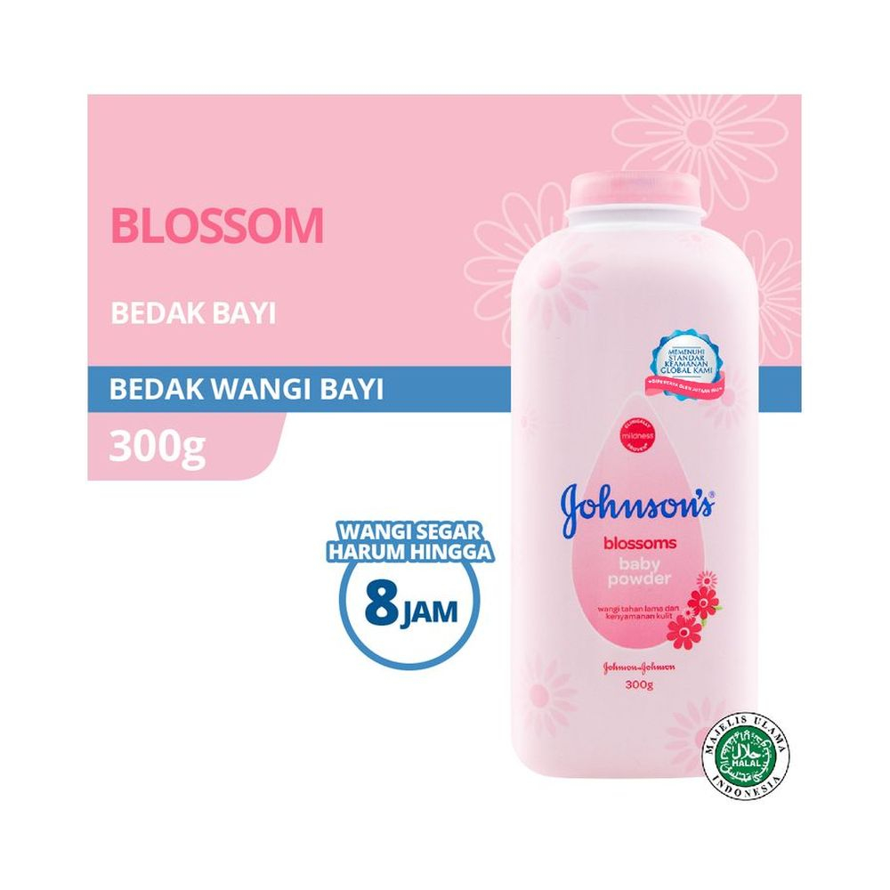 JOHNSON Blossoms Baby Powder - Bedak Bayi 300gr