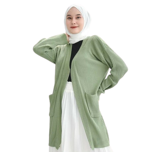 CARDIGAN BELLE/CARDI OVERSIZE RAJUT MUSLIM