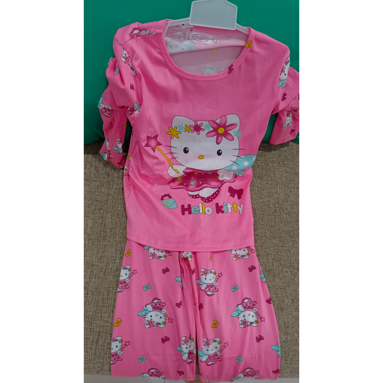 RG Setelan Baju Tidur Anak Perempuan PP ( 11 - 15 Tahun ) Bahan kaos Katun / Setelan Import / Setelan Lengan Panjang Celana Panjang / Setelan Baju Karakter