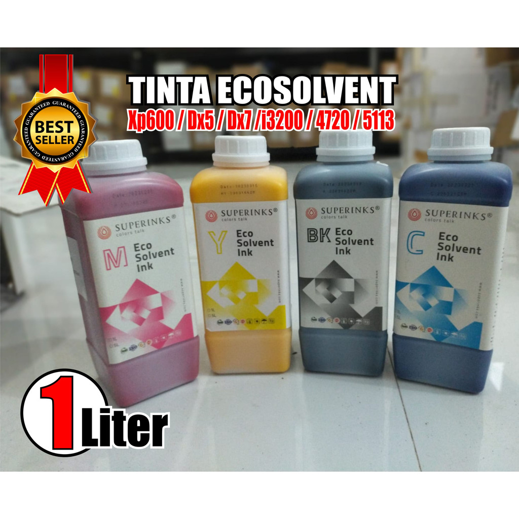 tinta eco solvent untuk mesin xp600 dx5 dx7 i3200 / termurah tinta ecosolvent / tinta mesin print stiker / tinta mesin xp600 / tinta mesin dx5 dx7