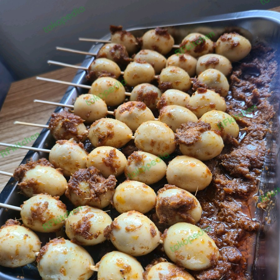 

Sate telor puyuh isi 15 tusuk