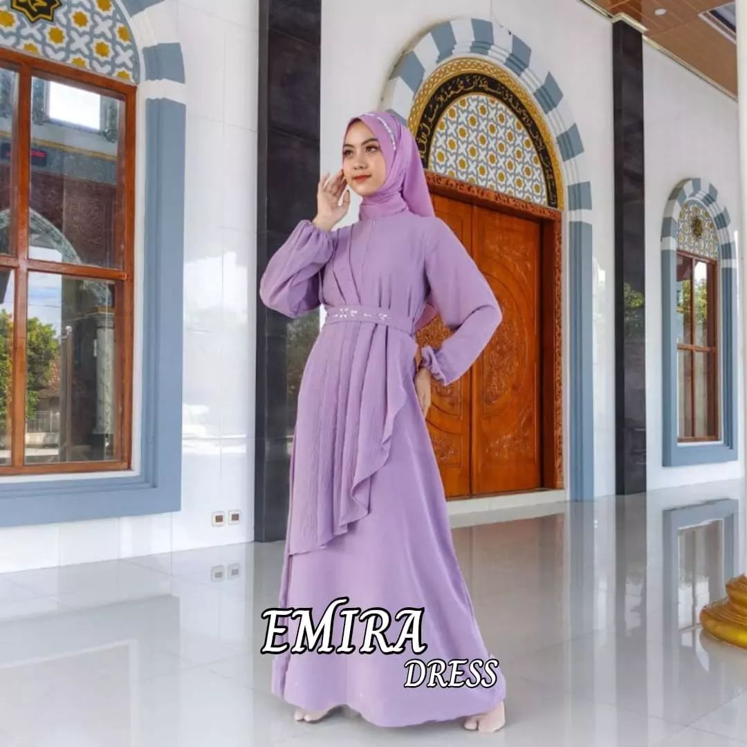 EMIRA DRESS BAHAN CRINKLE MIX MUTIARA PAYET LD 100 - 120 CM UKURAN M L XL XXL PANJANG BAJU 137 TALI TERPISAH BISA UNTUK BUSUI FRIENDLY GAMIS WANITA TERBARU 2023 KEKINIAN DRESS WANITA FASHION MUSLIM MAXY DRESS JUMBO PAKAIAN MUSLIM WANITA