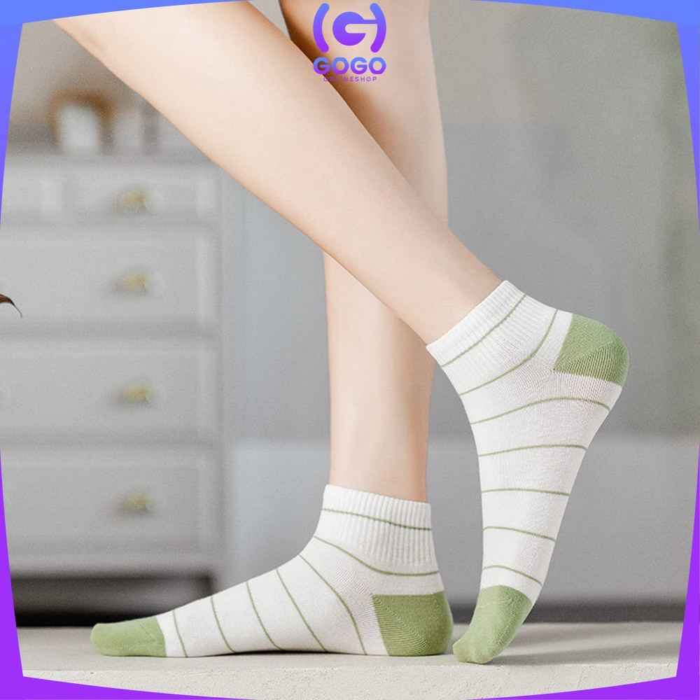 GOGO-P569 Kaos Kaki Wanita Motif Lemon Hijau Semata Kaki / Kaus Kaki Pendek Ankle Socks Korean Unisex Fashion Korea Women Sock Import