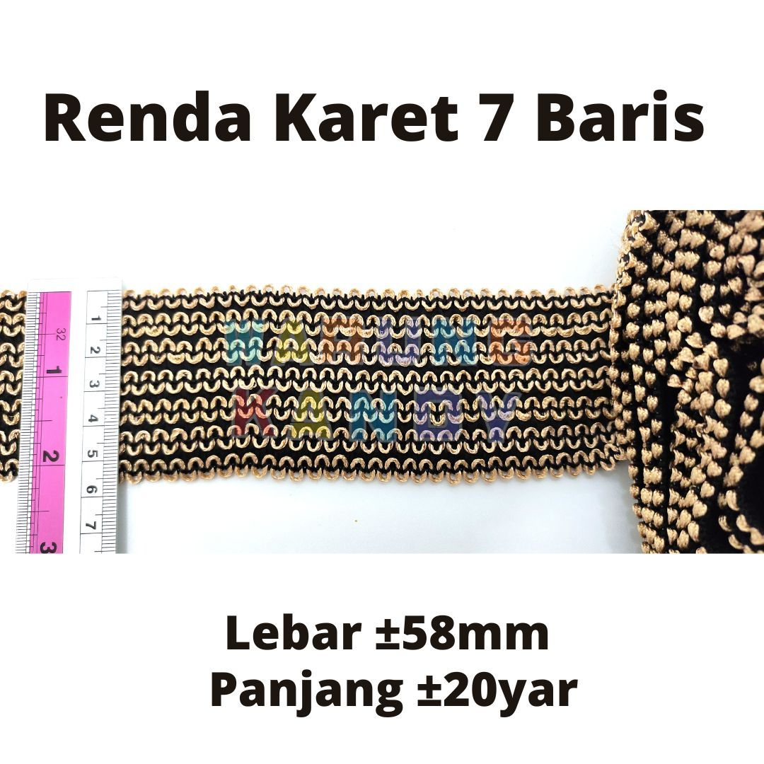 Renda Karet 7 Baris