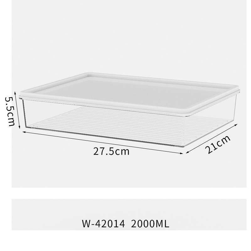 【RUMATIDY】Kotak Penyimpanan Makanan Kulkas PET Food Storage Box Fridge Organizer Freezer Sayuran Buah Daging Perapi Dapur Toples Makanan