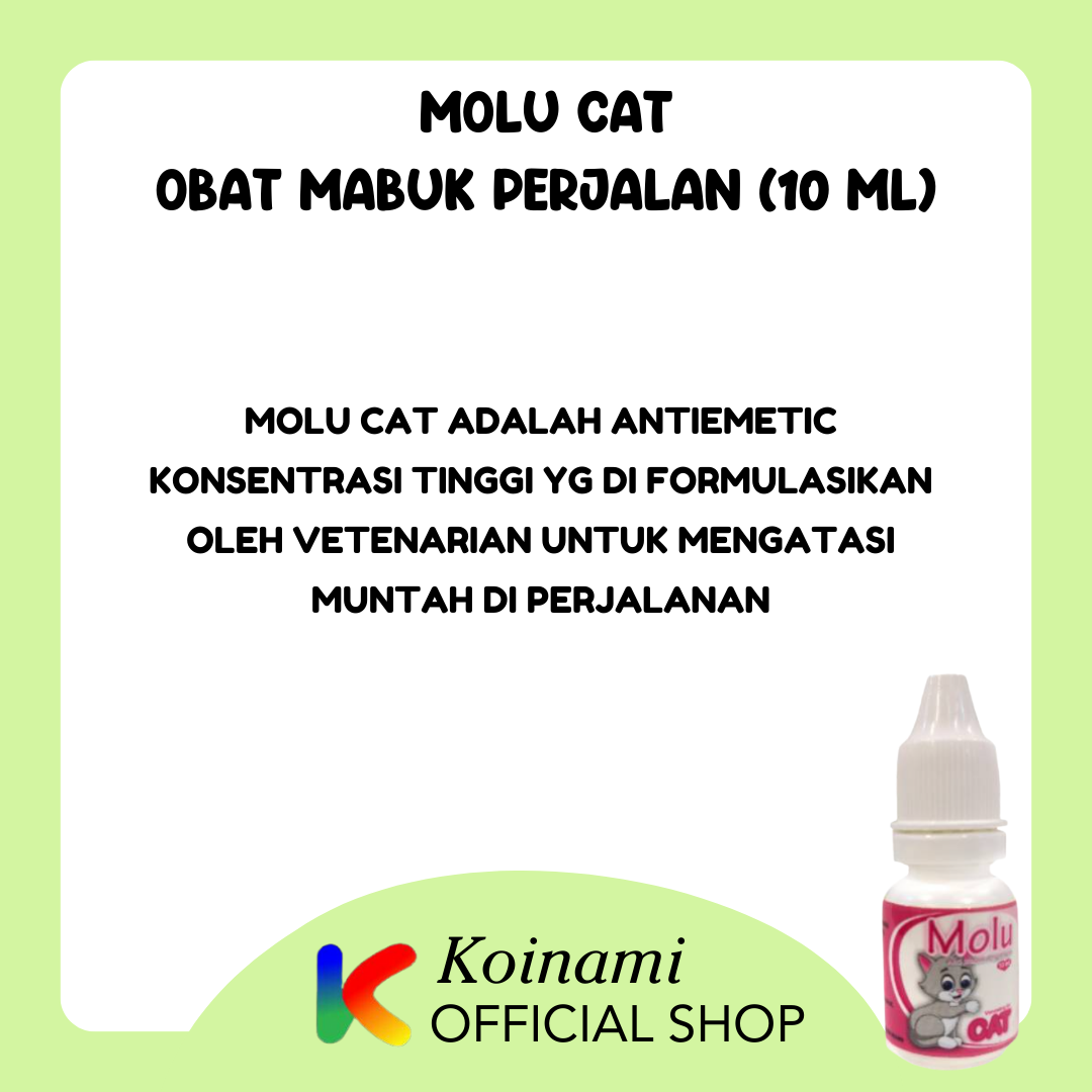 MOLU CAT / OBAT MABUK PERJALANAN / btm