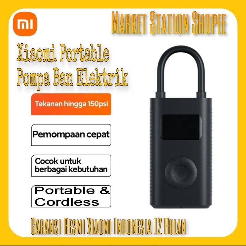 Xiaomi Portable Electric Air Compressor Pompa Ban Electric Cordless Garansi Resmi