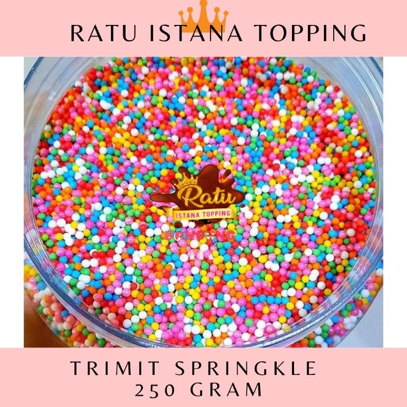 

SPRINKLE TRIMIT SPRINGKLE SPIKEL REPACK 250GR FRESH SUGAR CANDY PERMEN