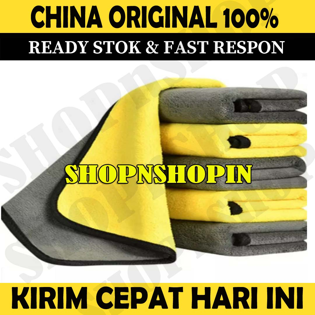 Kain Lap Mobil Microfiber lembut tebal | Kain Lap Mobil Motor | Kain Lap Mobil Microfiber Premium Daya Serap Tinggi  | Kain Lap Mobil Microfiber 30x30