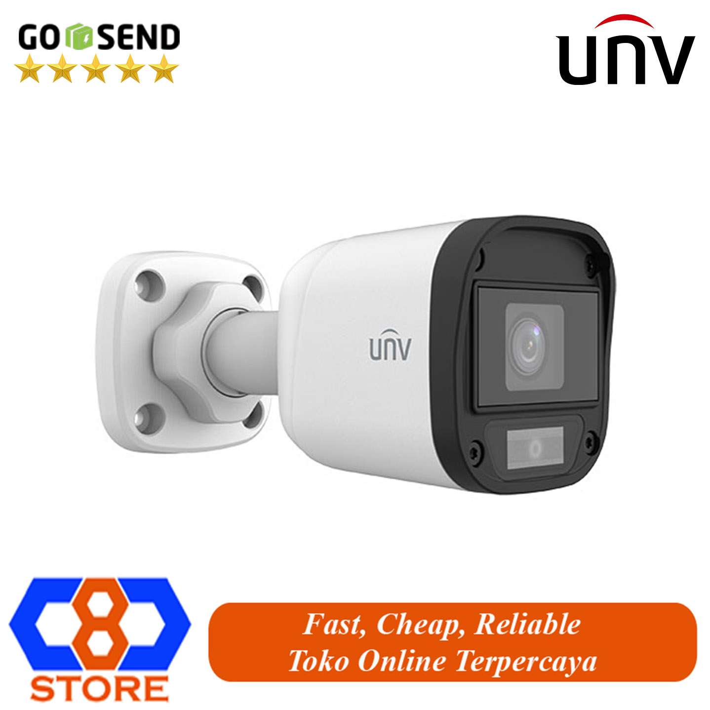 CAMERA CCTV UNIVIEW UAC-B115-F40-W FULLCOLOR 5MP OUTDOOR