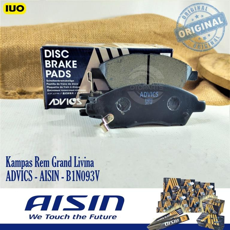Brake Pad AISIN Grand Livina March Kampas Rem ADVICS B1N093T ORI