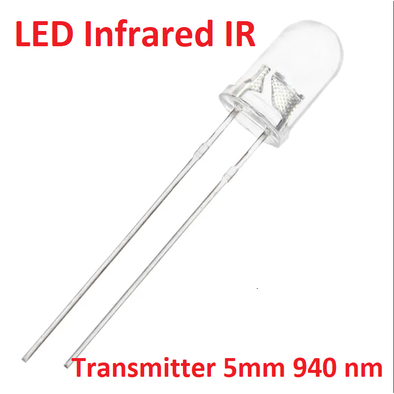 LED IR TX Infrared Emitter 5mm Pemancar Sinar Cahaya Infra Merah Diode