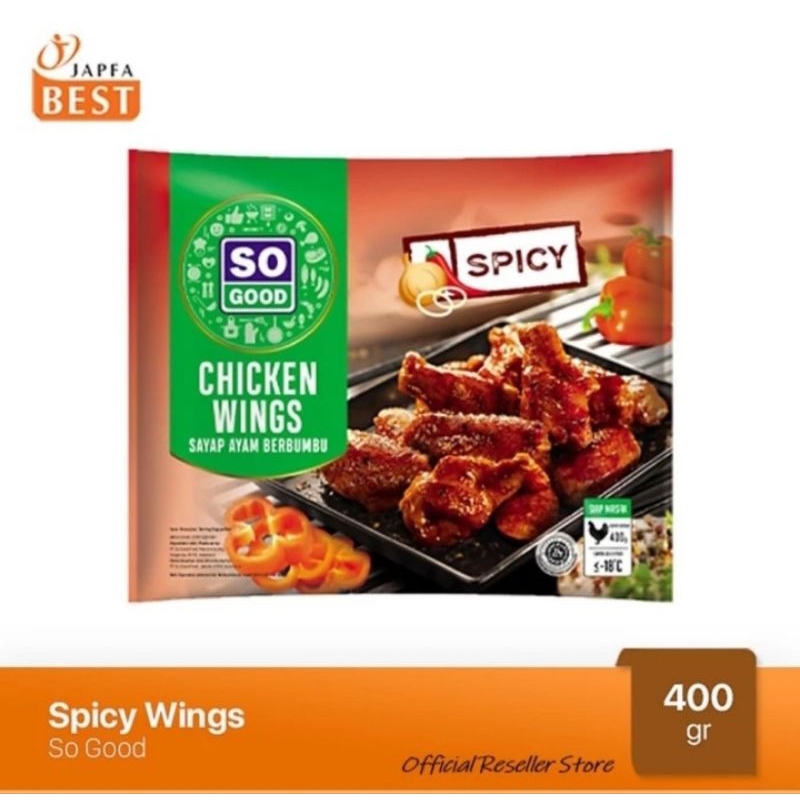 SO GOOD Chicken Spicy Wings 400Gr