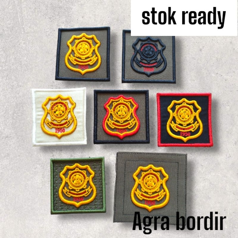 bordir logo kewenangan pol pp timbul 3d