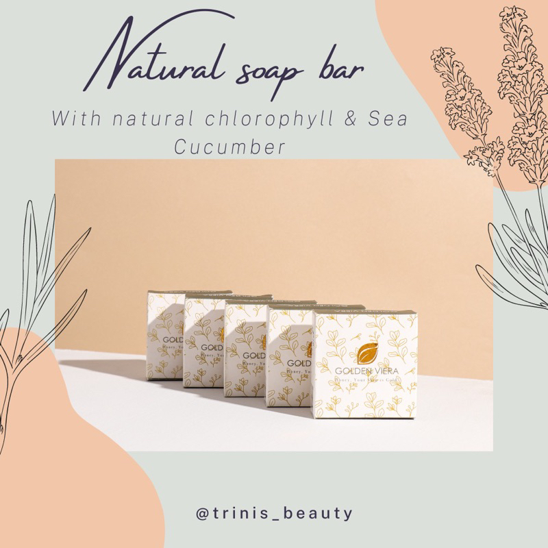 (QH) Sabun Golden viera / 5pcs Sabun Golden viera / Golden viera soap / Golden viera original /