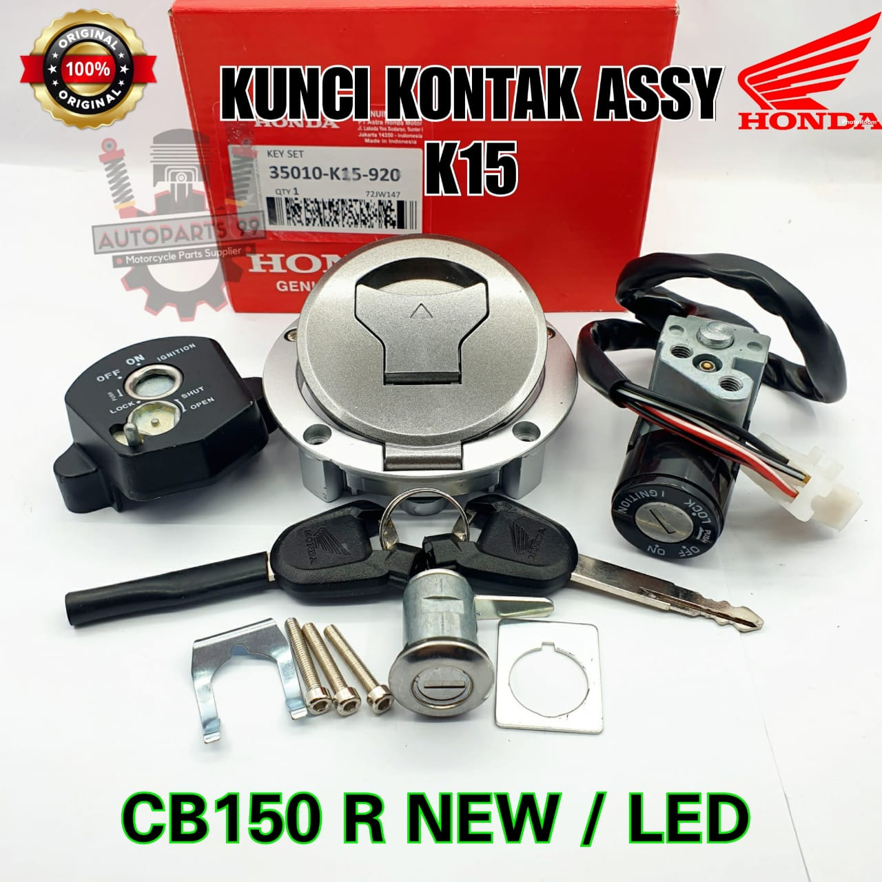 Kunci Kontak Honda CB150R NEW CB 15 R LED Set Komplit Original Kunci Kontak K15 Keyset CB150R