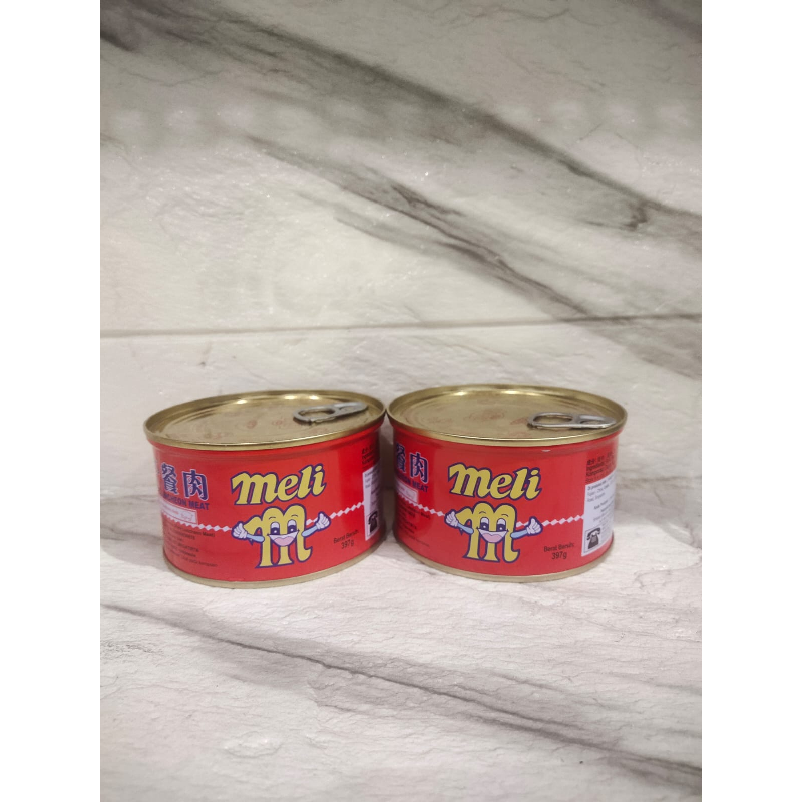 

Ham babi luncheon meat meli 397gr EXP 04.2025
