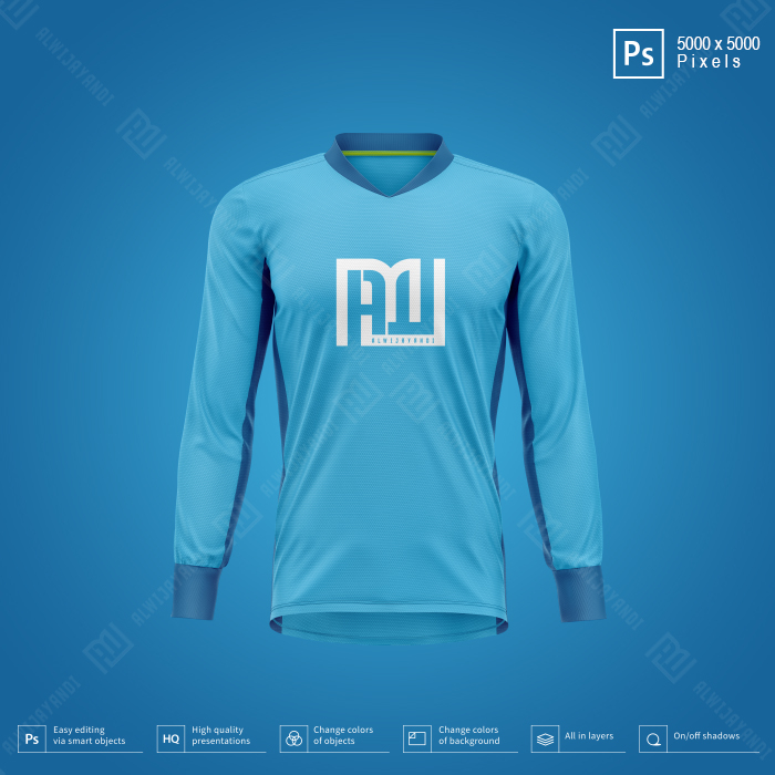 MOCKUP JERSEY GOALKEEPER  - RESOLUSI 5000x5000 Pixels