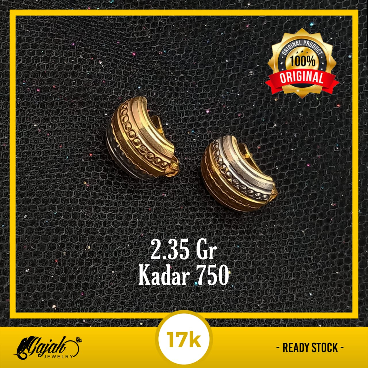 Anting Emas 17K - 2.35 Gr Kadar 750 - 5074