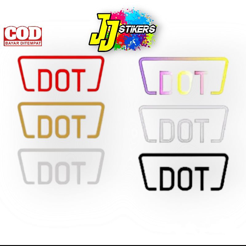 Stiker cutting helm DOT Stiker Helm