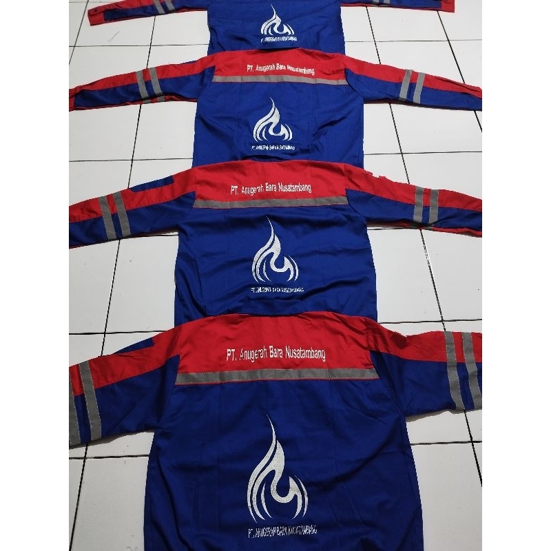 Baju Wearpack Kerja Safety/Baju Kerja Biru Polos Safety