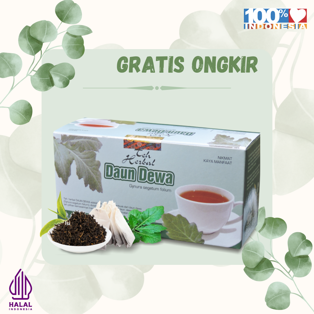

TEH DAUN DEWA TAZAKKA Obat Stroke Pelancar Sirkulasi Darah Obat Pusing Darah Tinggi HALAL BPOM