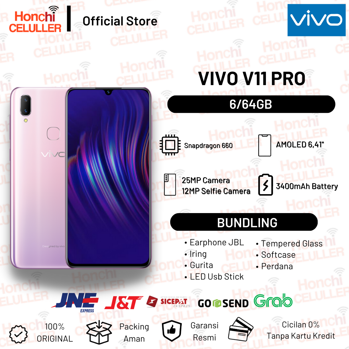 VIVO V11 PRO 6/64GB GARANSI RESMI VIVO INDONESIA