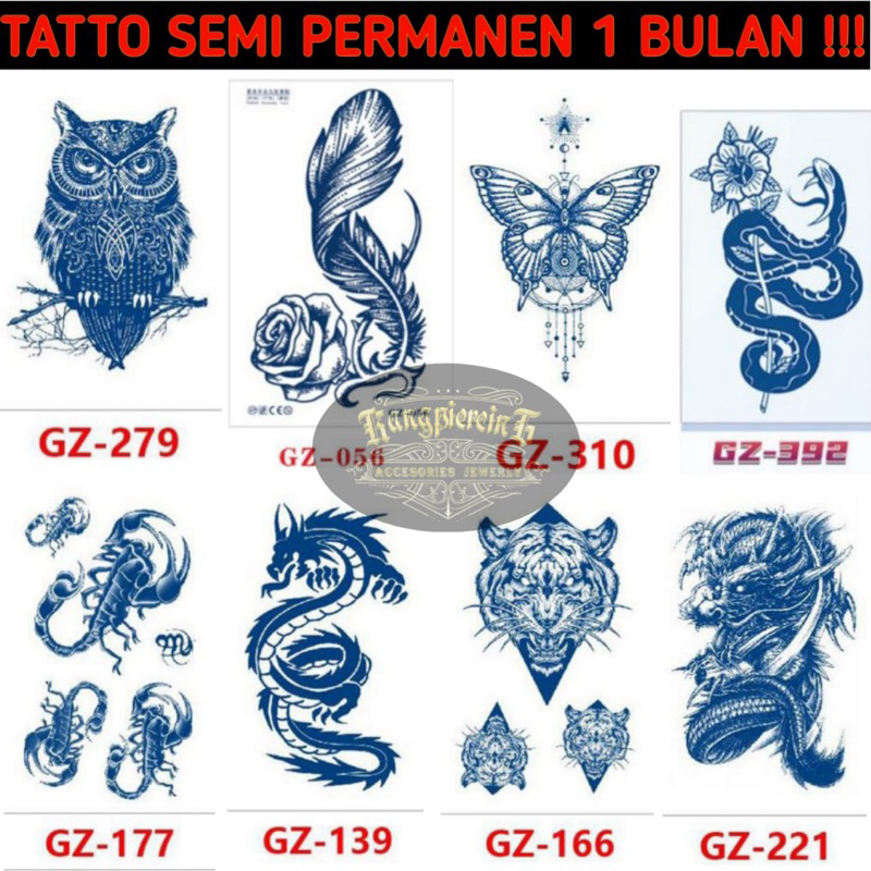 tatto temporary 1 bulan animal // tatto temporer 1 bulan