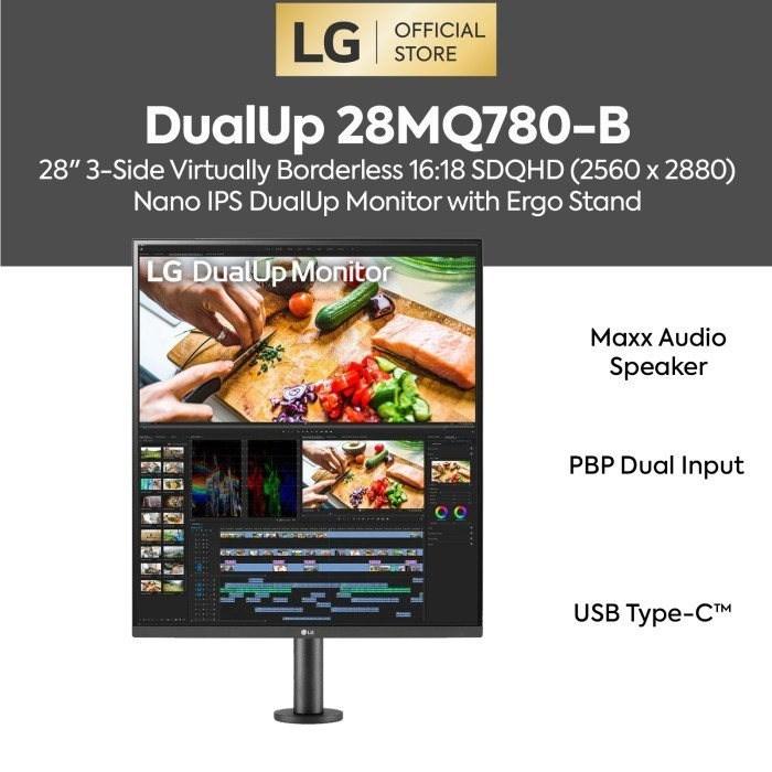 Monitor LG 28MQ780-B 28 SDQHD Nano IPS 2560 x 2880 5ms