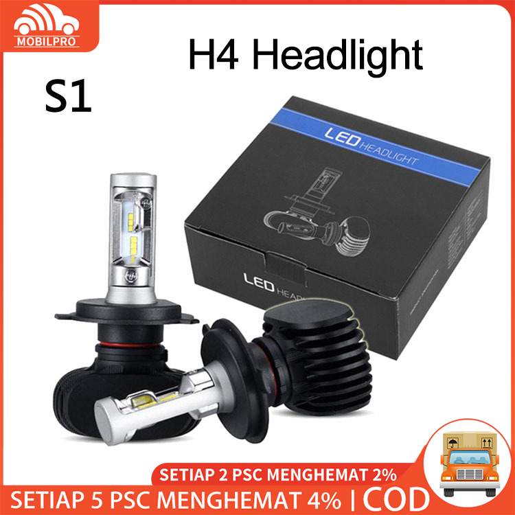 LAMPU LED H4 HEADLAMP MOBIL S1 CSP CHIP