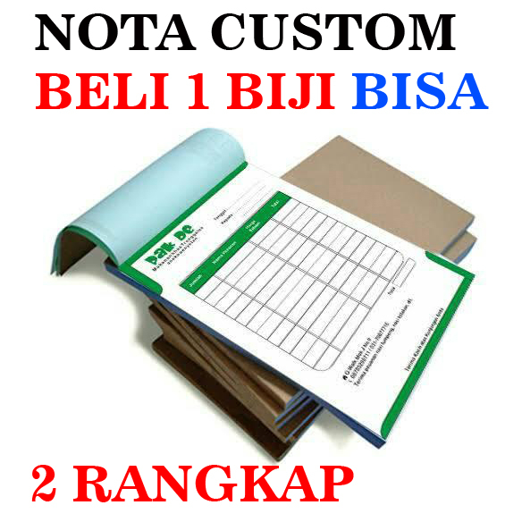 

NOTA Olshop CUSTOM 2 rangkap/ply ukuran 10x16cm (1/4 folio) ORDER 1 Buku
