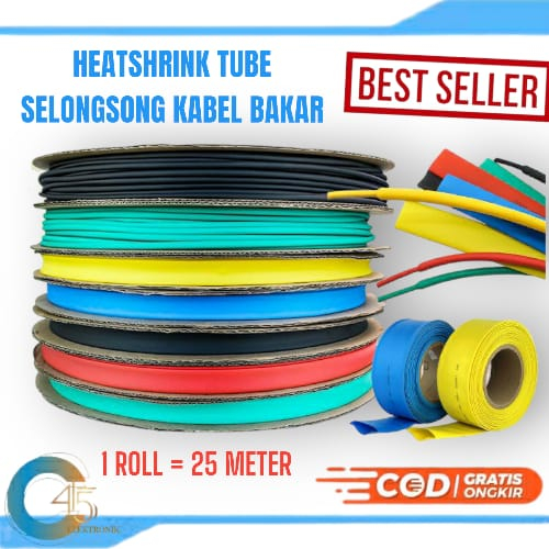 Heat Shrink Tubing Selongsong Kabel Bakar Heatshrink D-80mm 1 ROLL