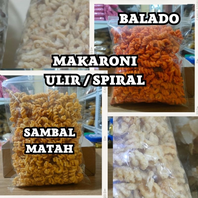 

MAKARONI ULIR SPIRAL BALADO & SAMBAL MATAH GURIH MAKARONI KILOAN