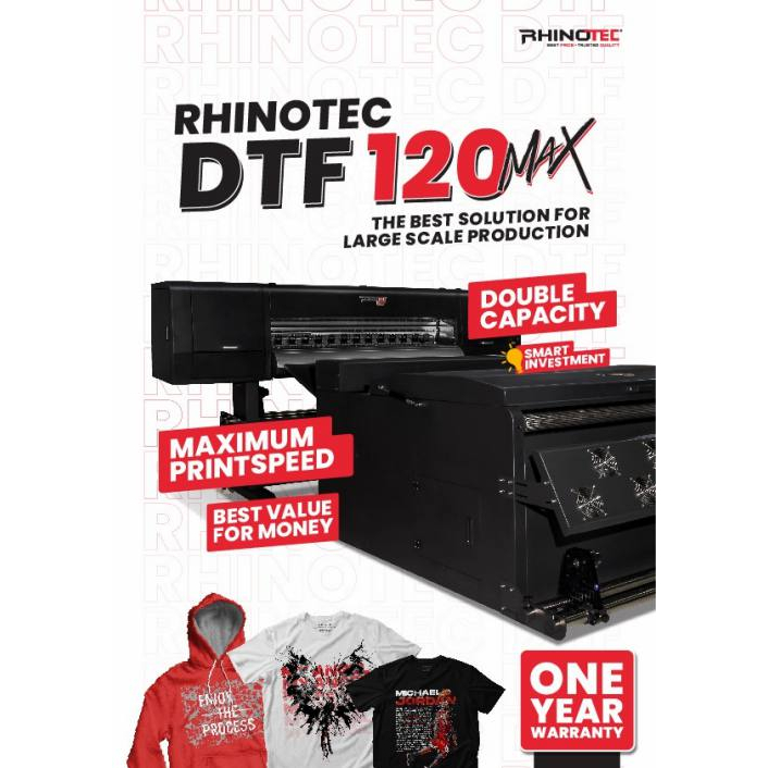 MESIN RHINOTEC DTF 120 MAX 8 PRINTHEAD