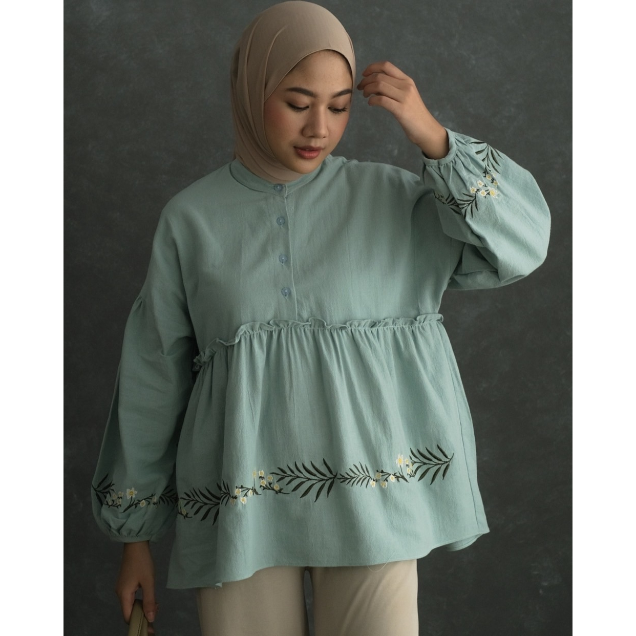Myrubyicious NIRANA LONGSLEEVE KODE NN1963  | LONGSLEEVE | LONGSLEEVE WANITA | LONGSLEEVE MOTIF | LONGSLEEVE  BUNGA
