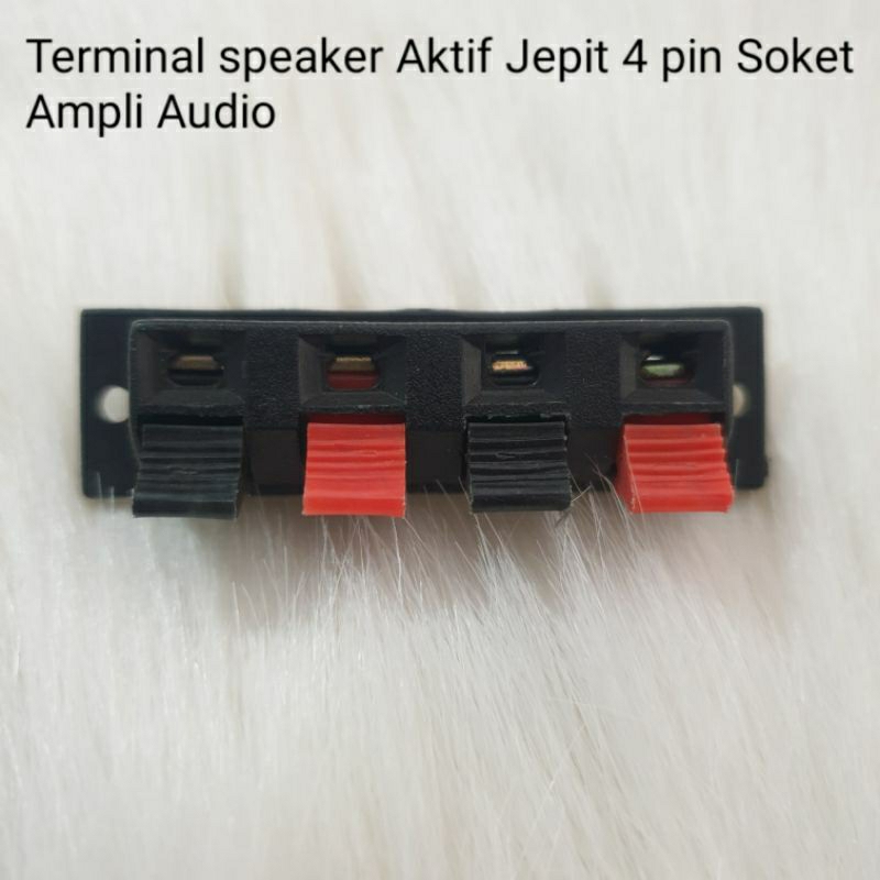 Terminal Speaker Jepit 4 pin Soket Ampli Audio Aktif