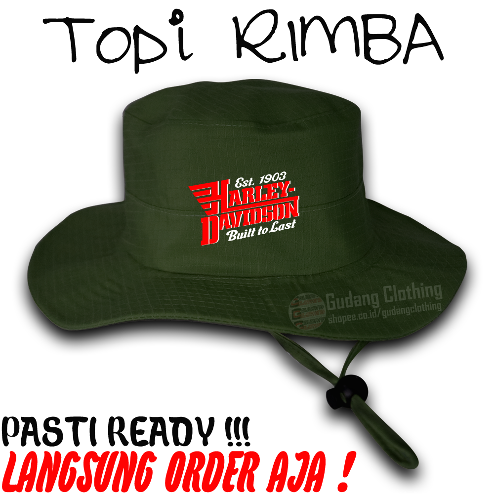 Topi Rimba Harley Davidson Topi Rimba Bucket Rimba Harley Davidson Topi Bucket Harley Davidson 2 Top