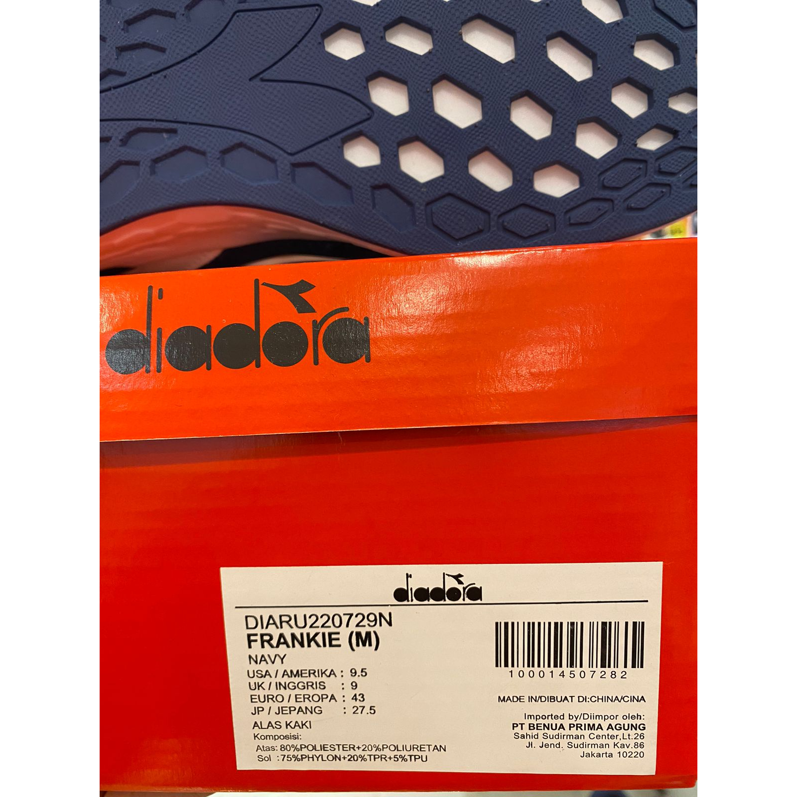 Diadora Frankie Navy Men's Shoes Original