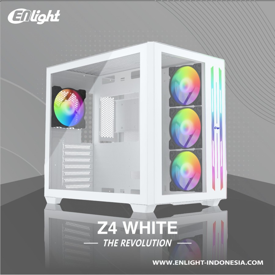 CASING ENLIGHT FPMAX Z4 - INCLUDE 3 FAN - WHITE