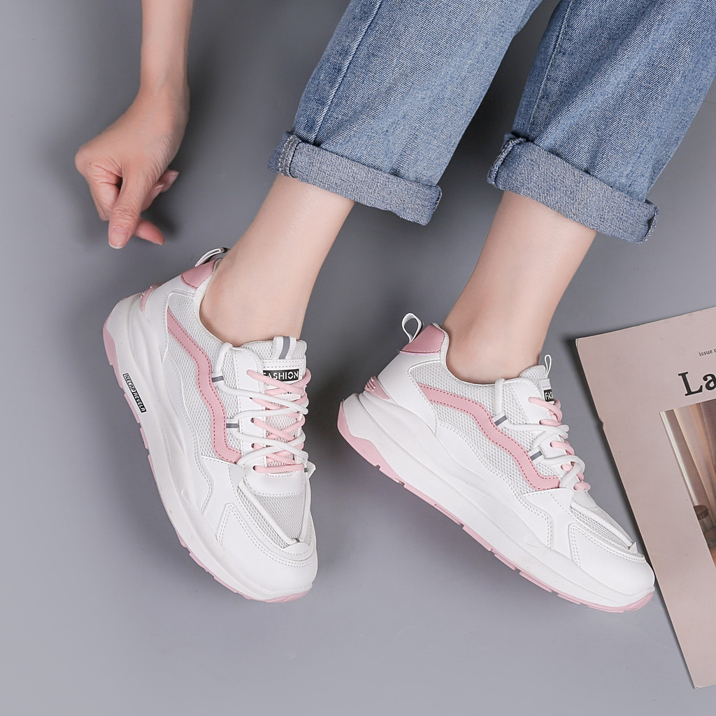 Sepatu Sneaker Wanita Import - Sneaker SH350 Runing Shoes - Sepatu Olaharaga Cewe Santai