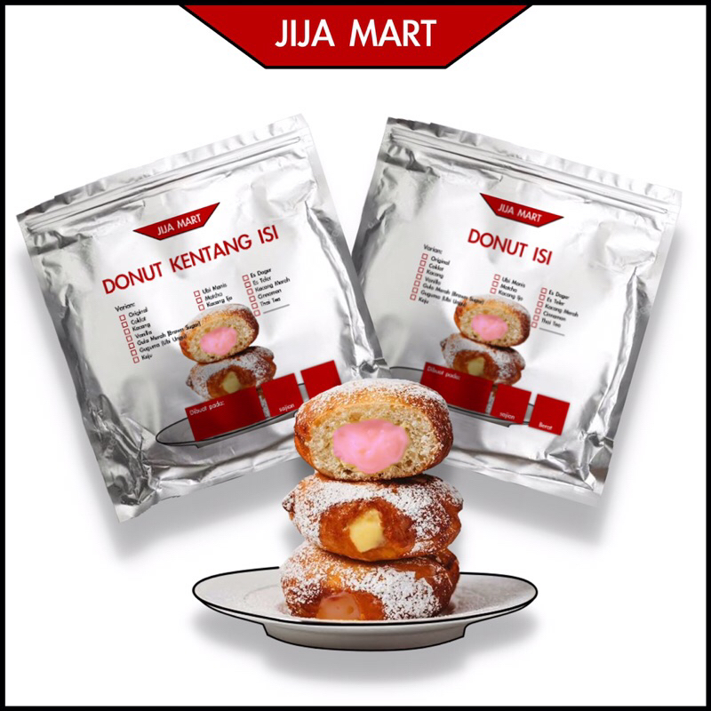 

DONAT KENTANG ISI per 5Pcs (VANILLA, MATCHA, DLL)