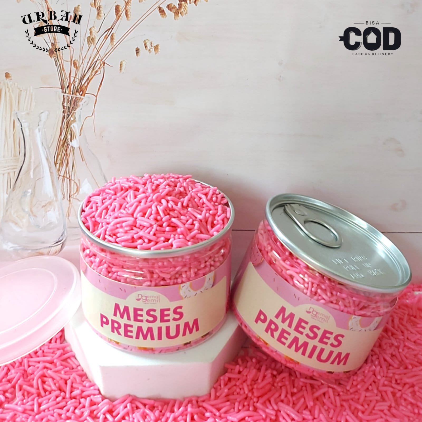 

Can - Pink Meses Butiran Coklat Sprinkle Topping Kue Donut Bolu Kualitas Premium