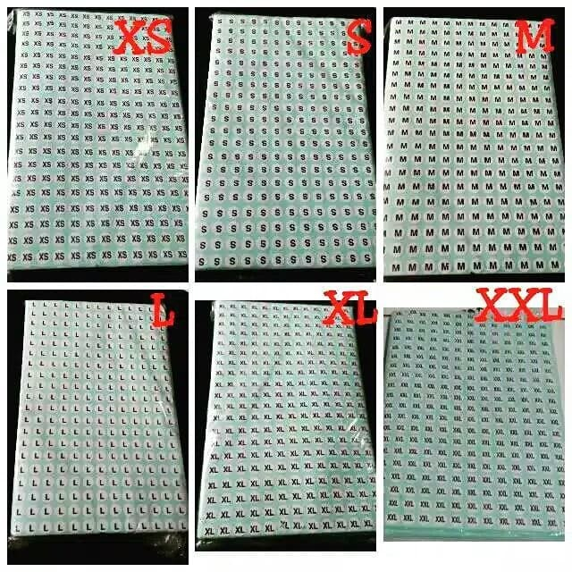 

Kertas Stiker Size Label