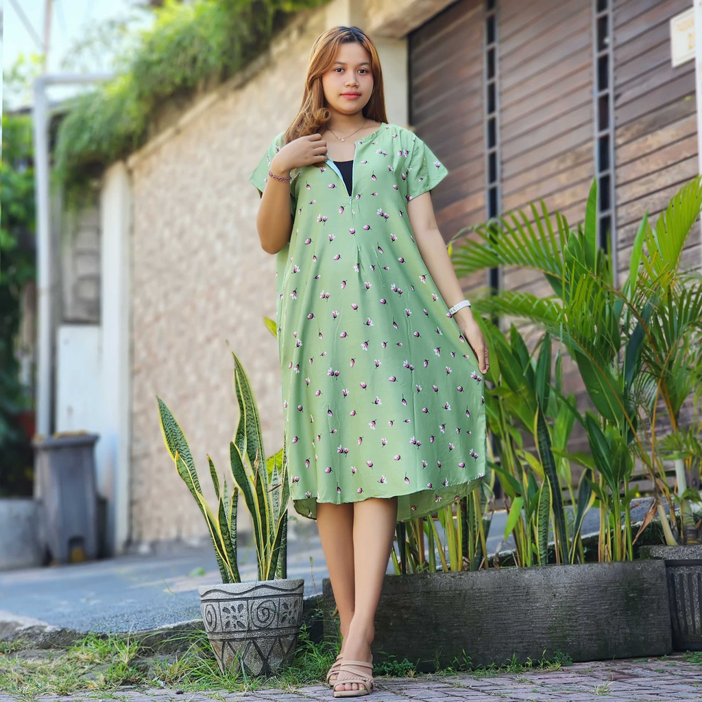 Daster Bali Jumbo Busui XXL Resleting