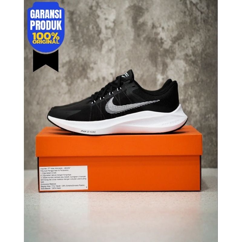 NIKE ZOOM WINFLOW 8 BLACK WHITE [CW3419-006] ORIGINAL