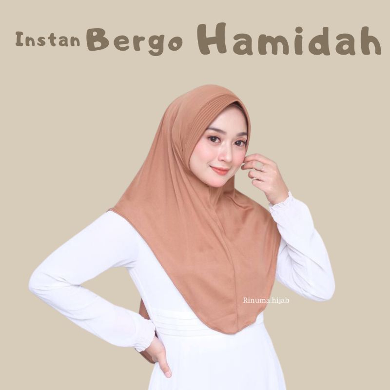 Bergo Hamidah - Hijab Instant Bergo - Bergo Instan - Hijab Instant - Instan Hamidah