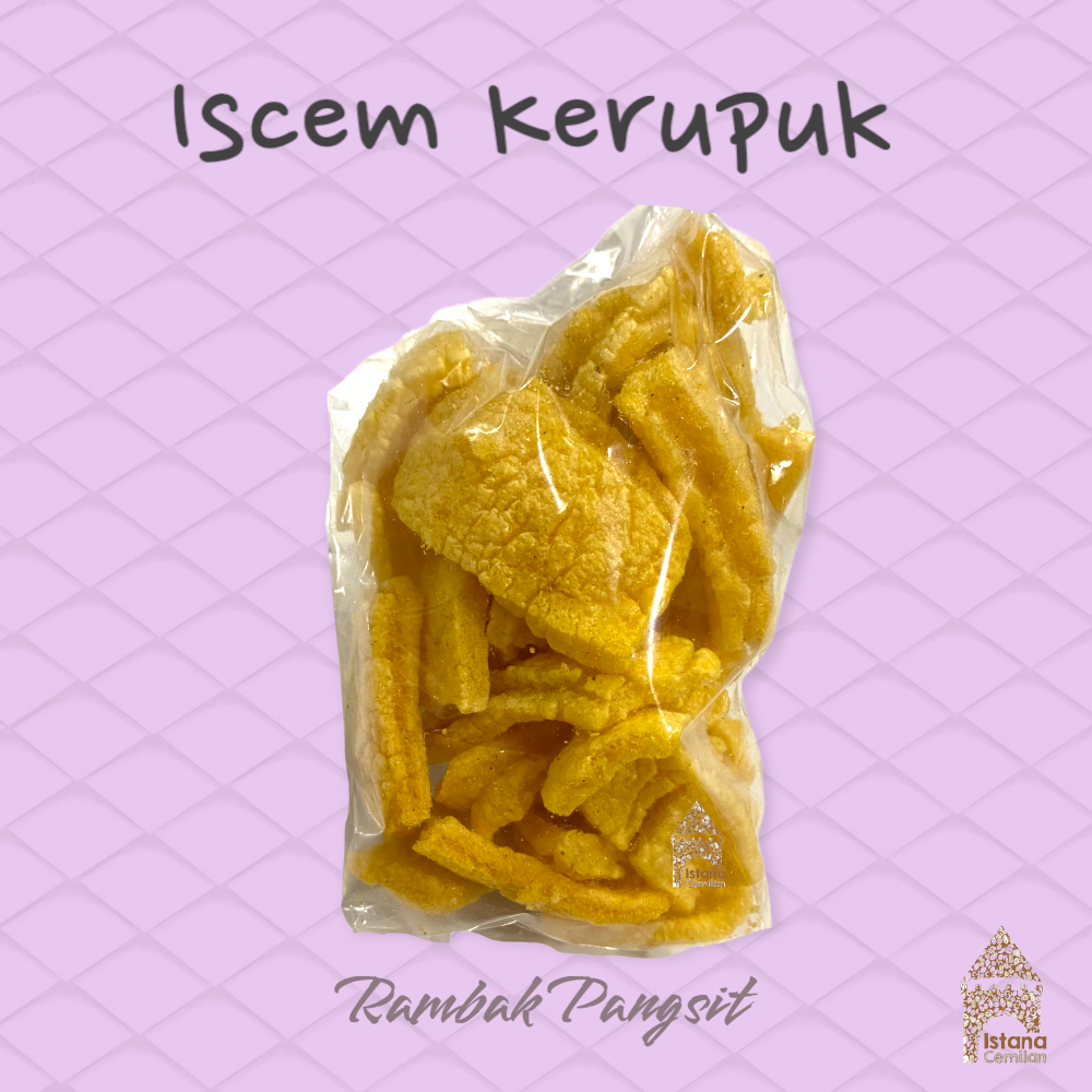 Iscem Kerupuk ala warung Gendar / Rambak / Udang / Ikan / Jengkol / Poco / Seblak / Ranting Aci Pedas