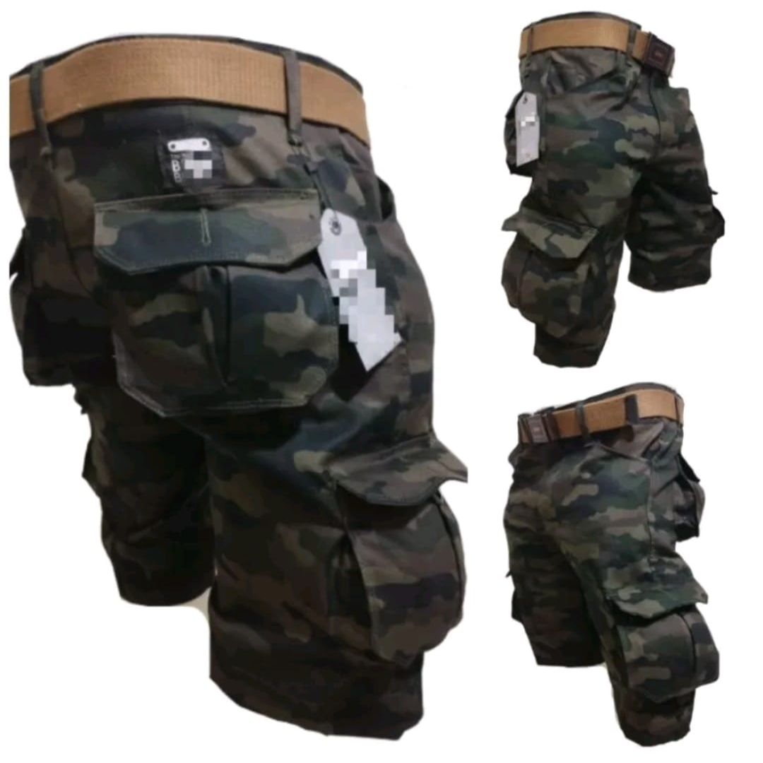 celana alpin cargo pendek pria dan wanita motif army/ celana alpin gunung termurah motif army/ celan
