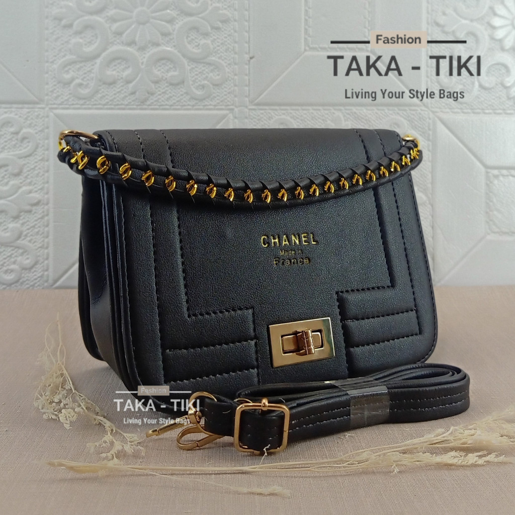 New Tas Selempang Slingbags CCNLL Wanita Terbaru Tali Rantai Anyam Simpel Elegant Premium Quality