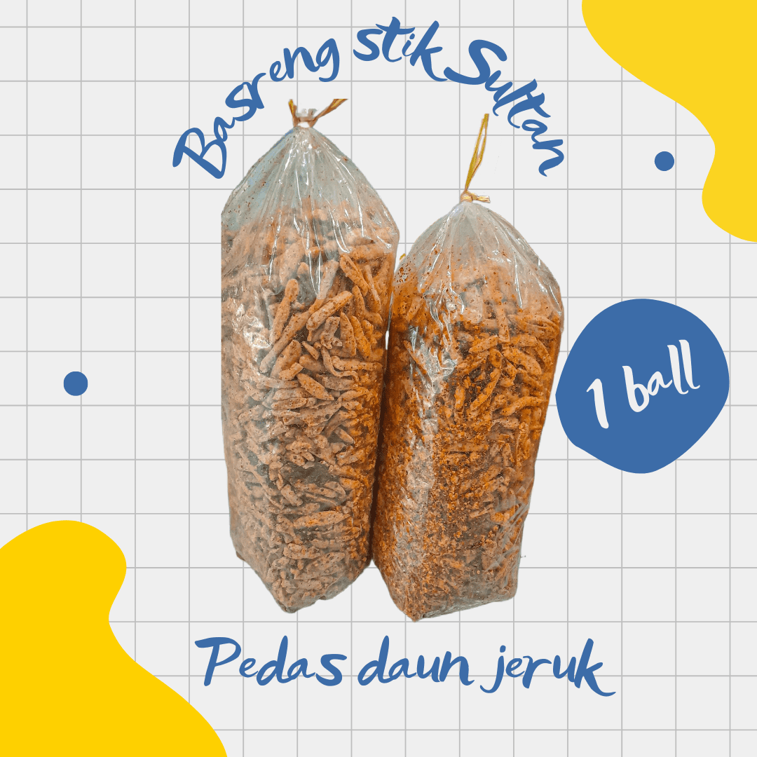 

1 ball/ 2kg basreng stik pedas daun jeruk